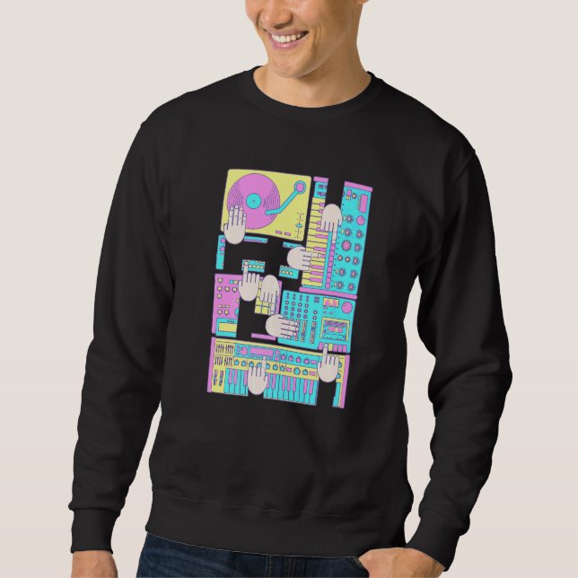 Electronic Music Producer Beatmaker Dj Sweatshirt (Vorderseite)