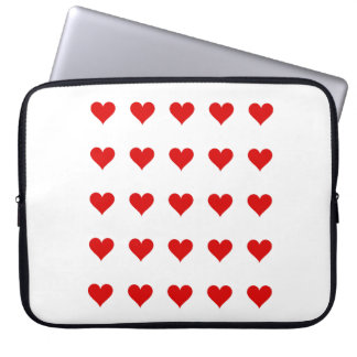 Electronics Bag with hearts. Laptopschutzhülle