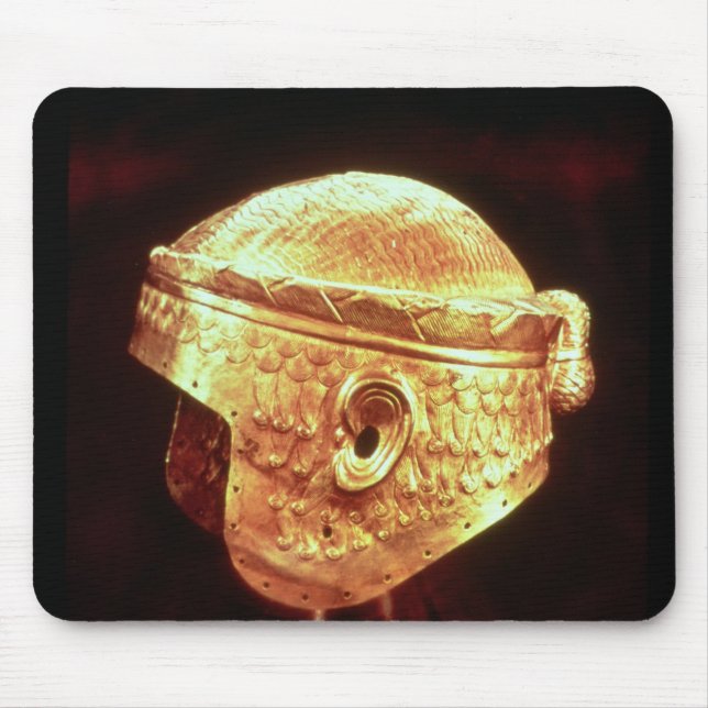 Electrum-Sturzhelm von König Mes-Kalem-Graben Mousepad (Vorne)