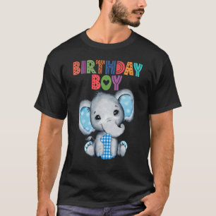 Elefant 1. Geburtstag Junge Kinder 1 Jahre alter E T-Shirt