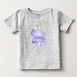 Elefant 1 Jahr alt 1. Geburtstag Baby Kleinkind T-shirt
