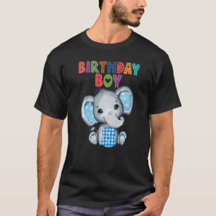 Elefant 8. Geburtstag Junge Kinder 8 Jahre alter E T-Shirt