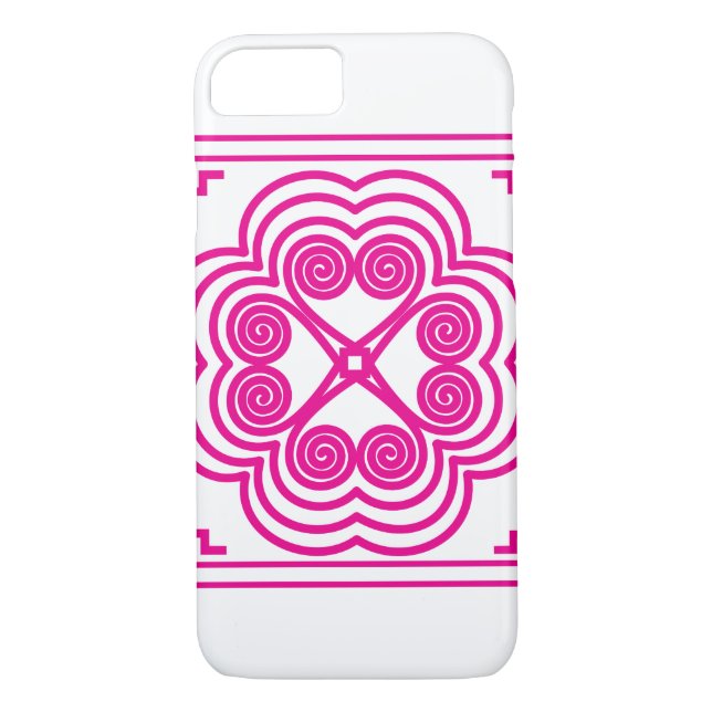 Elefant-Abdruck-Motiv im Rosa Case-Mate iPhone Hülle (Rückseite)