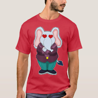 Elefant als Bräutigam mit Anzug T-Shirt