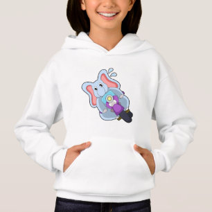Elefant als Fahrrad mit Motorrad.PNG Hoodie