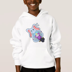 Elefant als Fahrrad mit Motorrad.PNG Hoodie