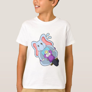 Elefant als Fahrrad mit Motorrad.PNG T-Shirt