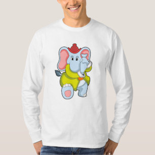 Elefant als Feuerwehrmann mit Proboscis T-Shirt