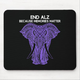 Elefant Alzheimerheimer Bewusstseinsbekleidung End Mousepad