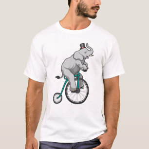 Elefant am Zirkus mit Fahrrad T-Shirt