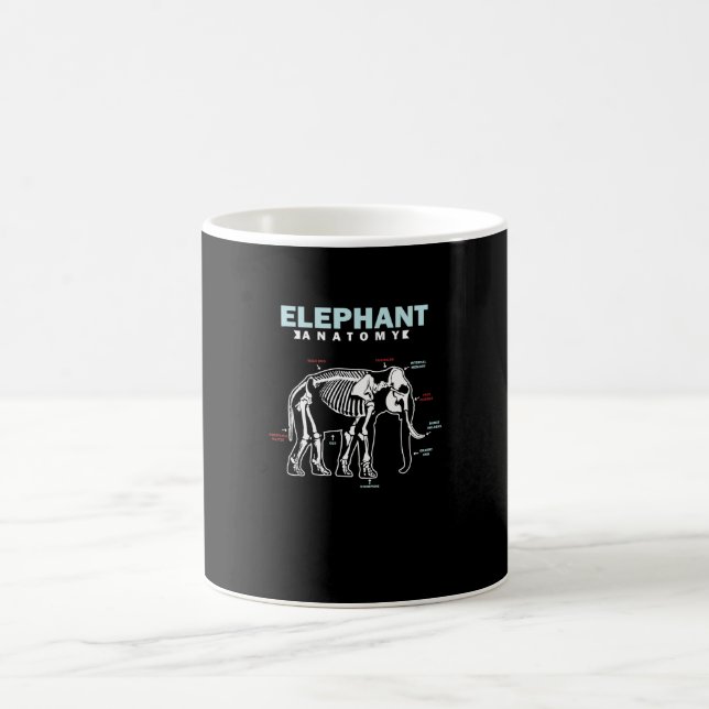 Elefant-Anatomie Kaffeetasse (Mittel)