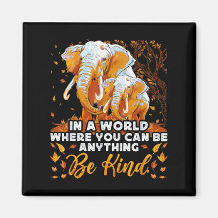 Elefant Art Quote Unterstützung Motivational Inspi Magnet