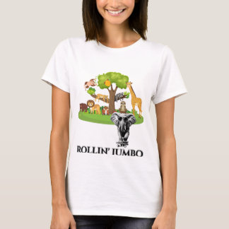 Elefant auf einem Skateboard T-Shirt