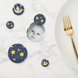 Elefant auf Moon Blue Foto Konfetti