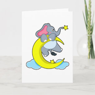 Elefant auf Wolken Karte