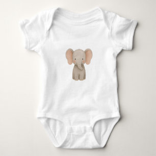 Elefant Baby-Body Baby Strampler