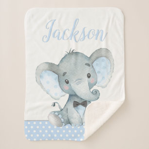 Elefant Baby Jungen Decke Sherpadecke