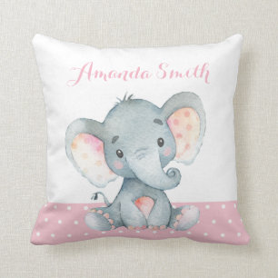 Elefant Baby Pink Kissen