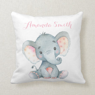 Elefant Baby Pink Kissen