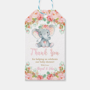 Elefant Baby Shower Danksagungs Geschenk Baby Mädc Geschenkanhänger