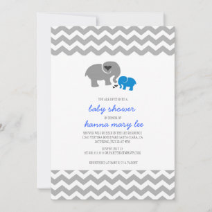 Elefant-Babyparty-Einladung Einladung
