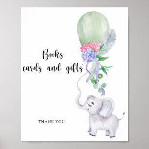Elefant & Ballon Bücher Karten und Geschenke Poste Poster
