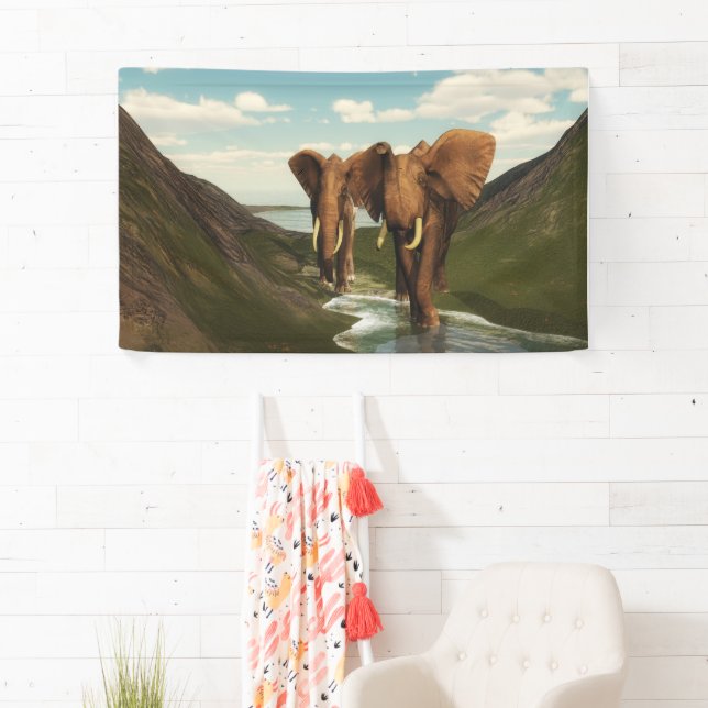 Elefant Banner (Insitu)