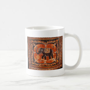 Elefant-Batik Tasse