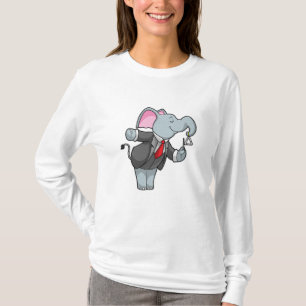 Elefant bei Musik mit Dreieck T-Shirt