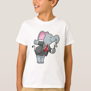 Elefant bei Musik mit Dreieck T-Shirt