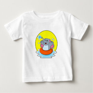 Elefant beim Baden mit Lifebuoy Baby T-shirt