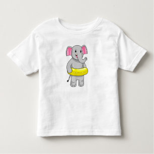 Elefant beim Baden mit Lifebuoy Kleinkind T-shirt