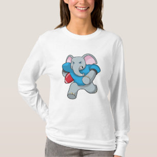 Elefant beim Fußball mit Ausrüstung T-Shirt