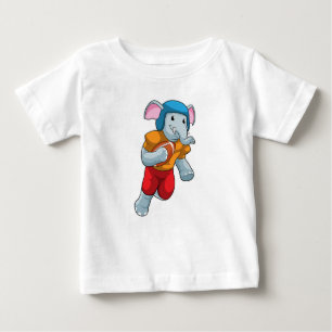 Elefant beim Fußball-Sport Baby T-shirt