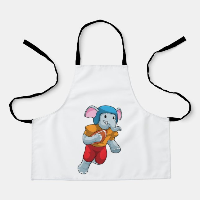 Elefant beim Fußball-Sport Schürze (Vorderseite)