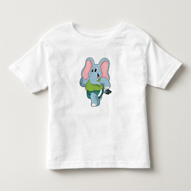 Elefant beim Laufen Kleinkind T-shirt (Vorderseite)
