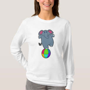 Elefant beim Zirkus mit Zirkusball T-Shirt
