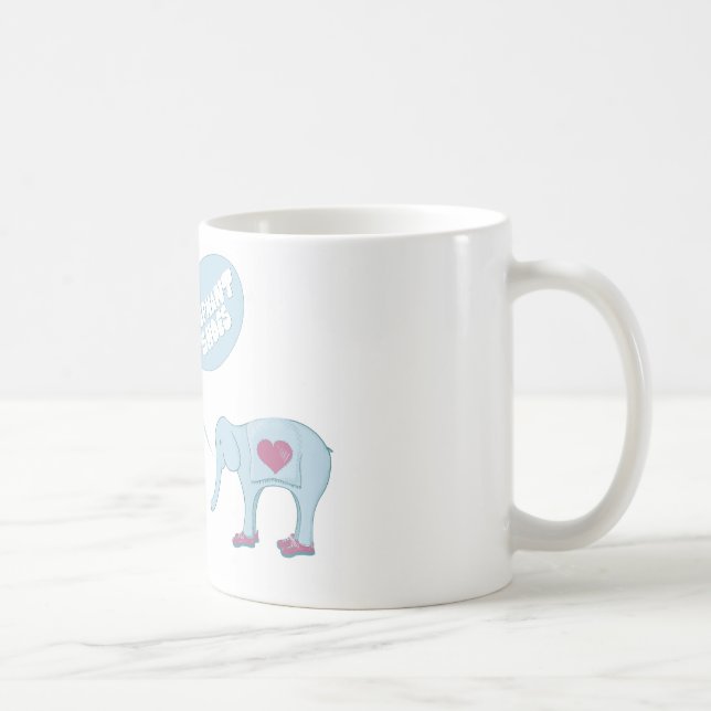Elefant beschuht Tasse (Rechts)