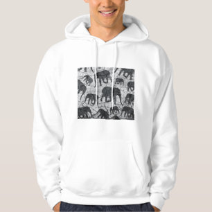 Elefant Beton Muster Design Hoodie