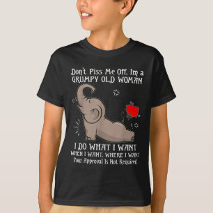 Elefant, bin ich keine junge Frau, die ich tue, wa T-Shirt