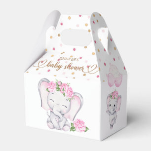 Elefant & Blume Wasserfarbe Kinderdusche Geschenkschachtel