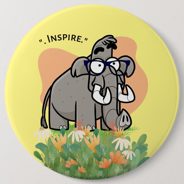 Elefant Button (Vorderseite)