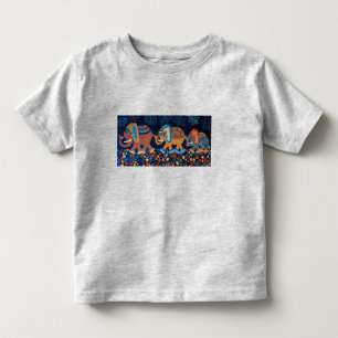 Elefant-Conga-Linie scherzt T - Shirt