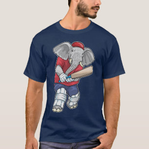 Elefant Cricket Cricket-Schläger Sport T-Shirt