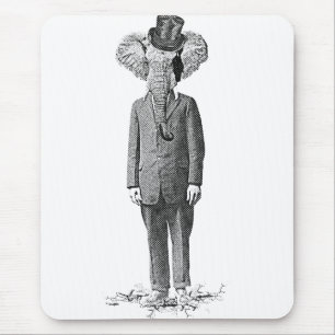 Elefant Dandy Mousepad