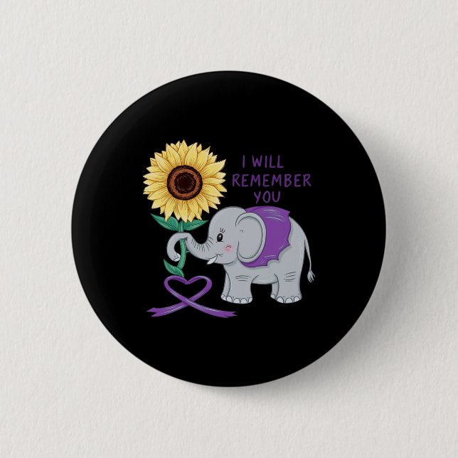 Elefant, den ich für dich in Erinnerung behalten w Button (Vorderseite)
