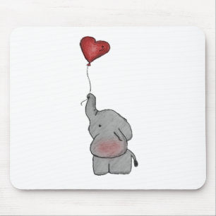 Elefant, der Ballon hält Mousepad