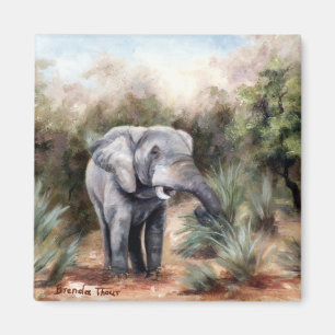 Elefant, der durch Magneten kommt Magnet