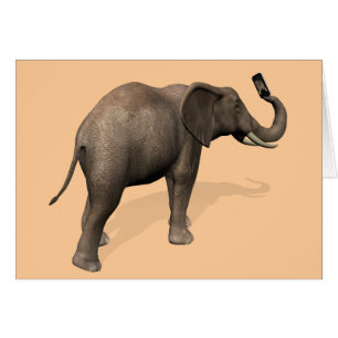 Elefant, der eine Selfie einnimmt