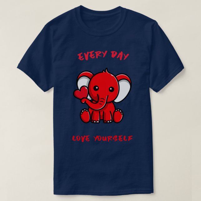 Elefant der Liebe T-Shirt (Design vorne)